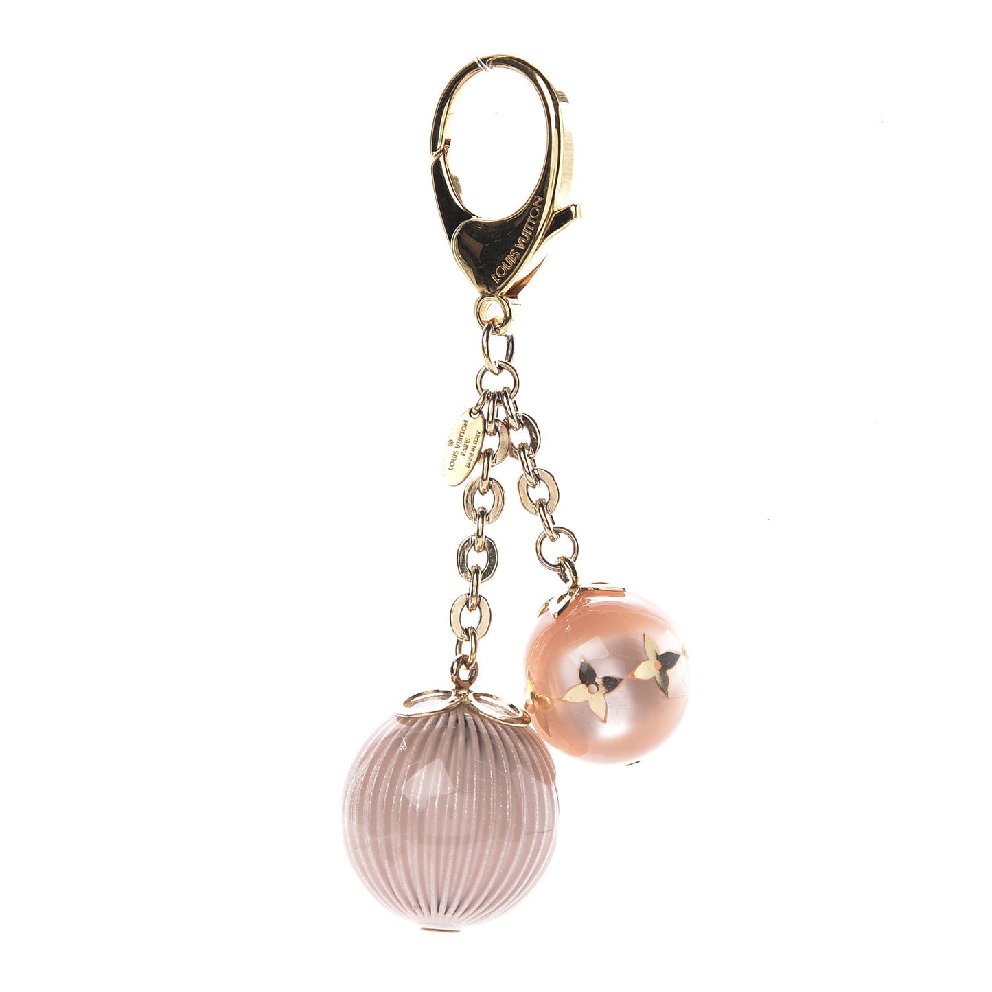 Fleur Ball Bag Charm Pink