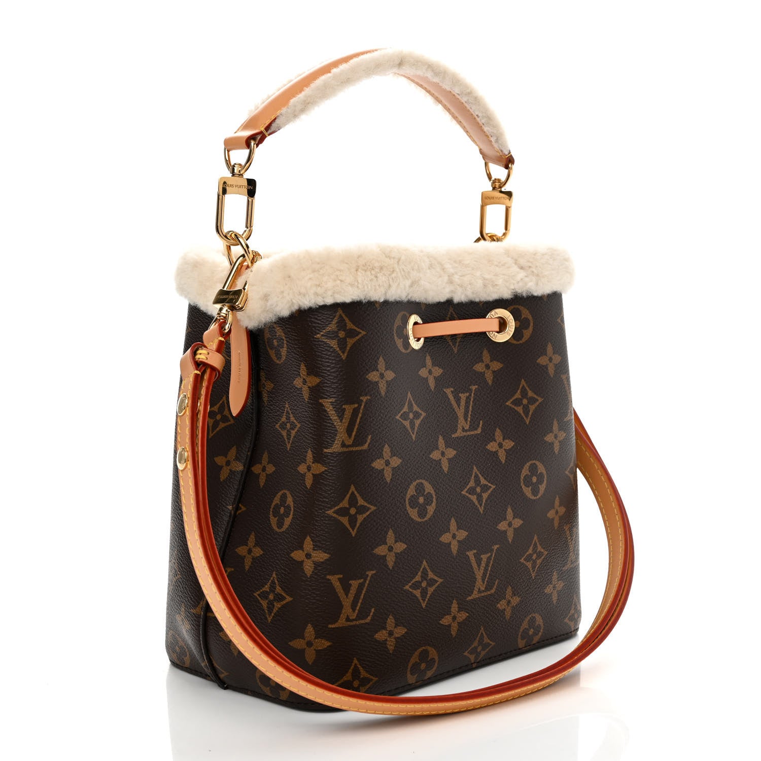 Louis Vuitton Monogram Shearling Cozygram Neonoe BB 3 of 10