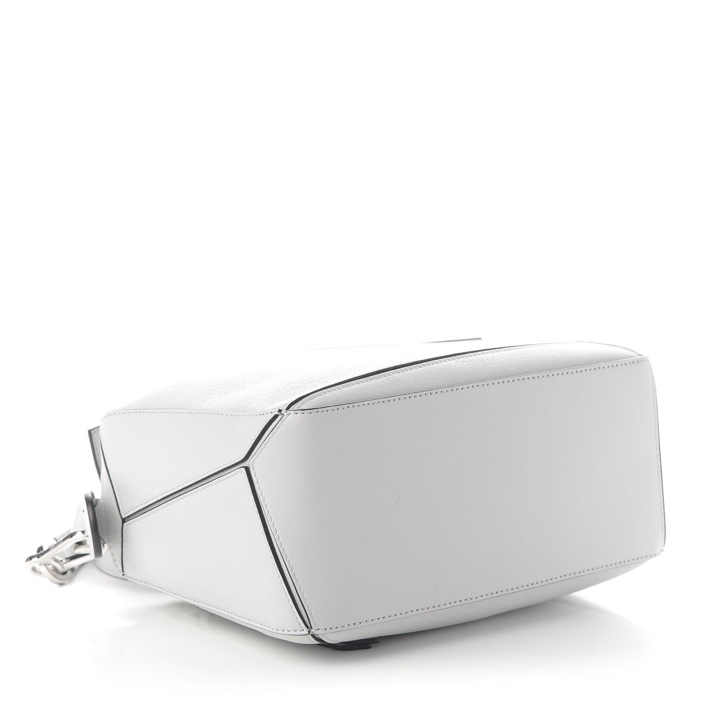 Calfskin Small Puzzle Bag White