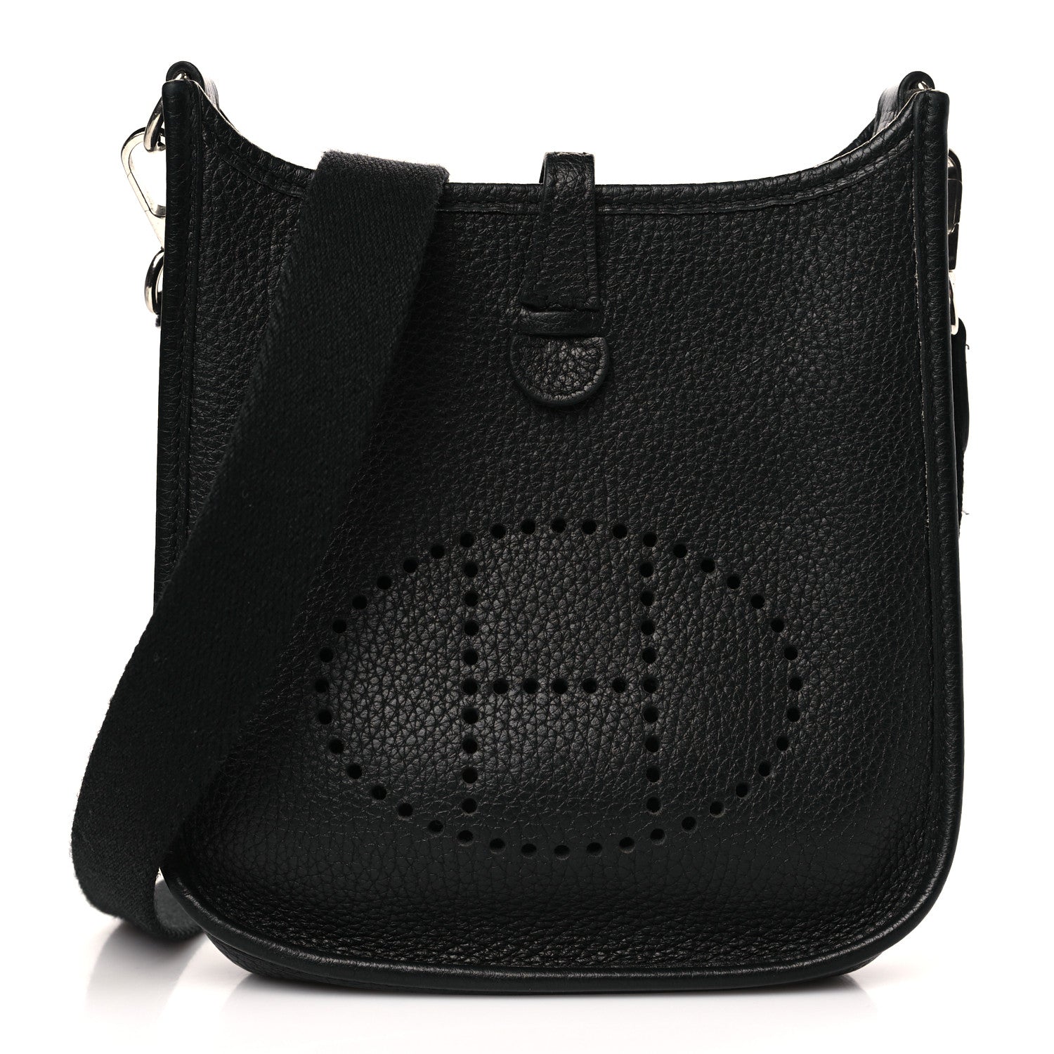 Hermes Taurillon Clemence Evelyne TPM Black 1 of 10