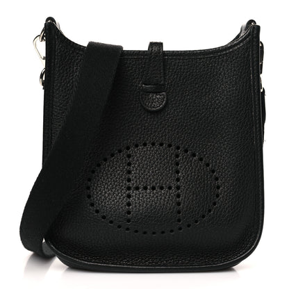 Hermes Taurillon Clemence Evelyne TPM Black 1 of 10