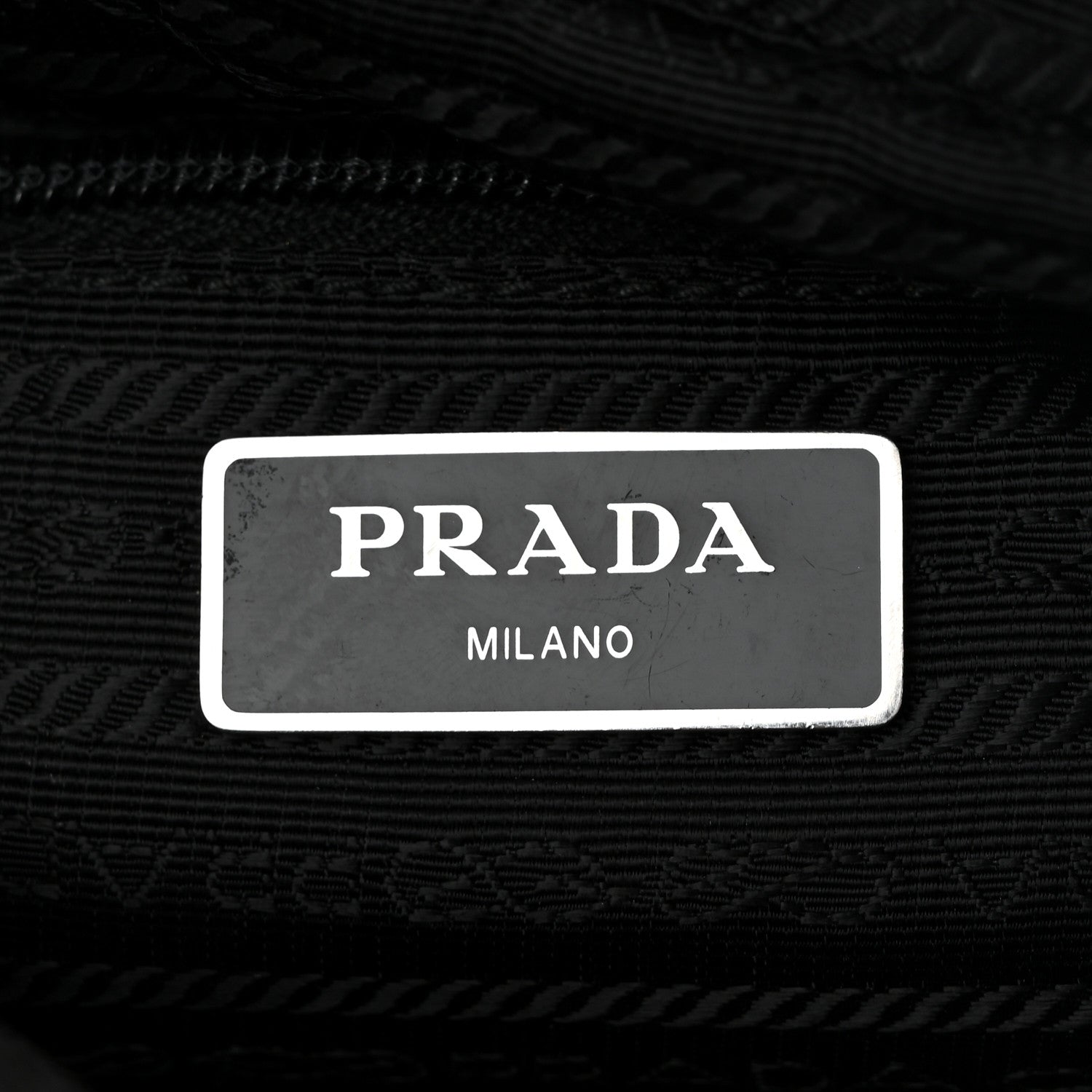 Prada Tessuto Nylon Triangle Shoulder Bag Black 6 of 10