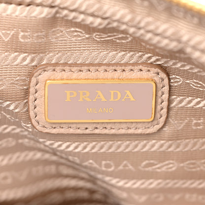 Prada Vitello Daino Medium Double Zip Shoulder Bag Cammeo 7 of 20