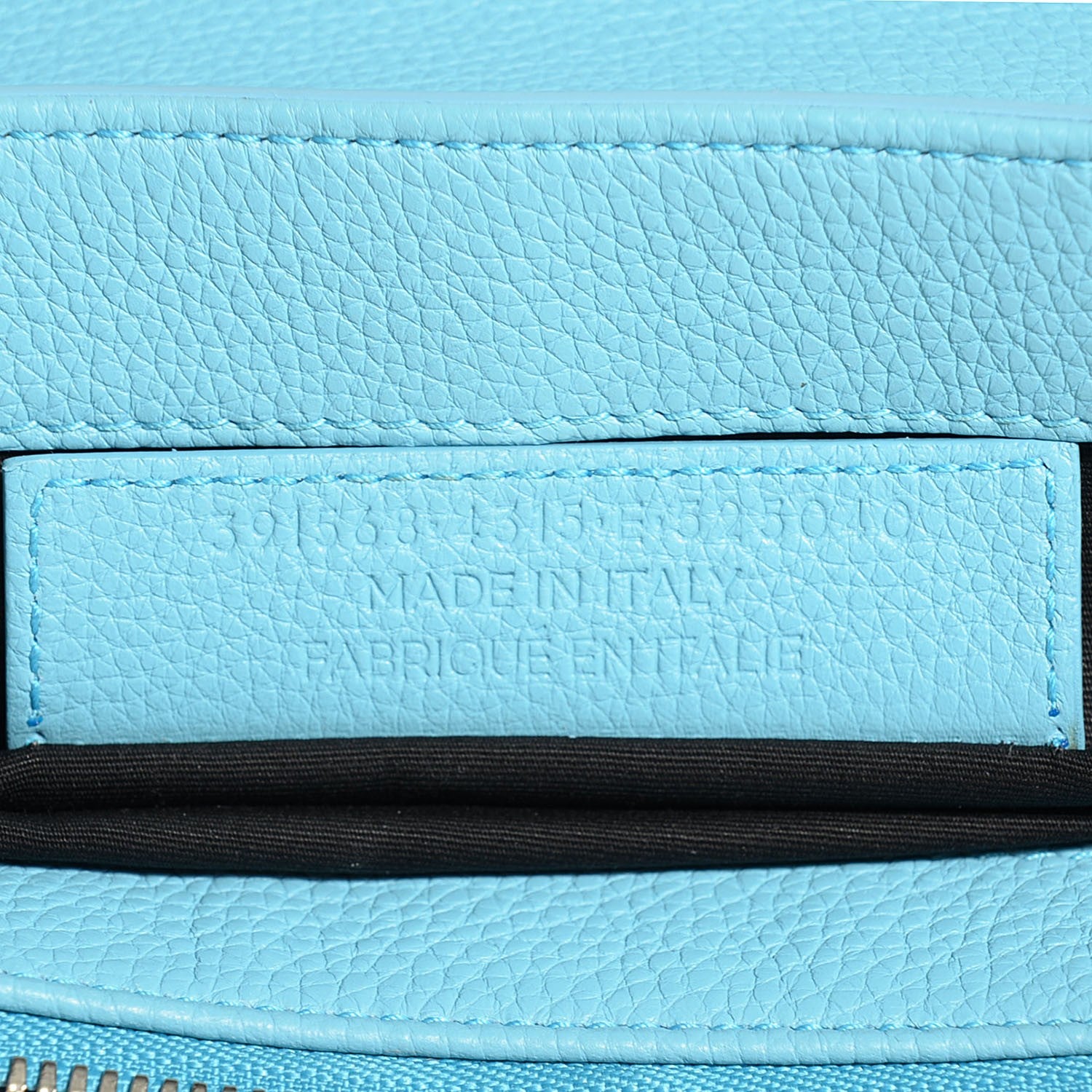 Balenciaga Grained Calfskin Le Dix Small Soft Cartable Bleu Azur 9 of 9