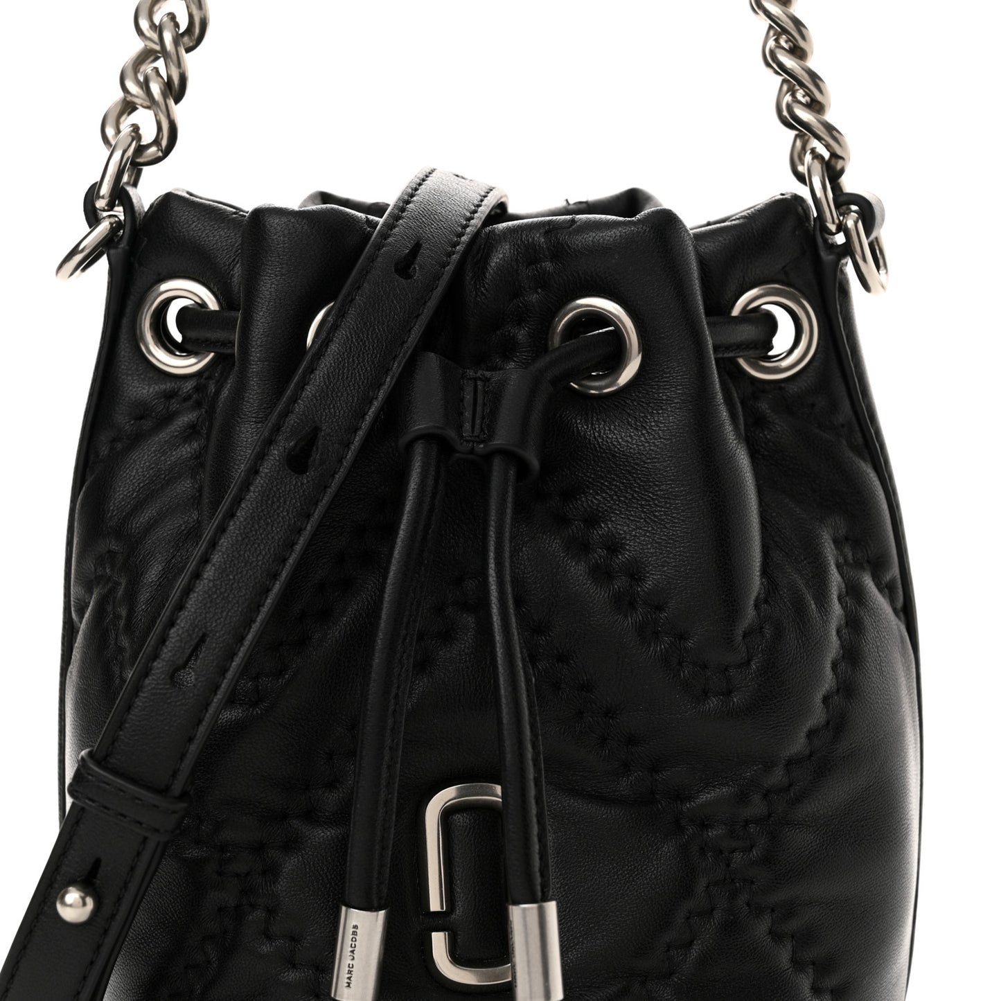 Calfskin Quilted The Bucket Bag Black