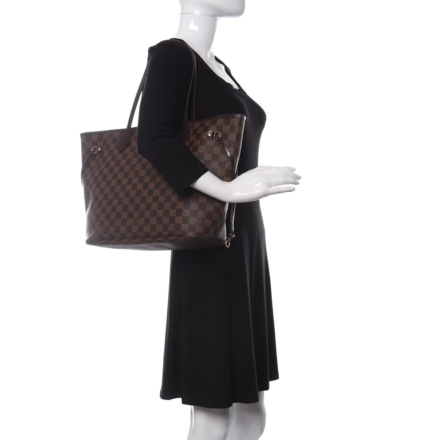 Louis Vuitton Damier Ebene Neverfull MM 2 of 11