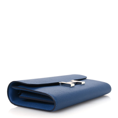 Hermes Epsom Constance Long To Go Wallet Bleu Tie 6 of 23