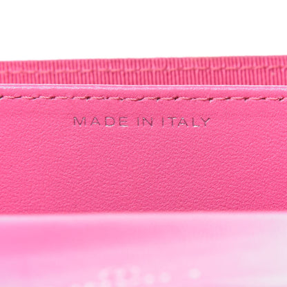 Chanel Lambskin Quilted Flap Card Holder Wallet Pink 7 of 18