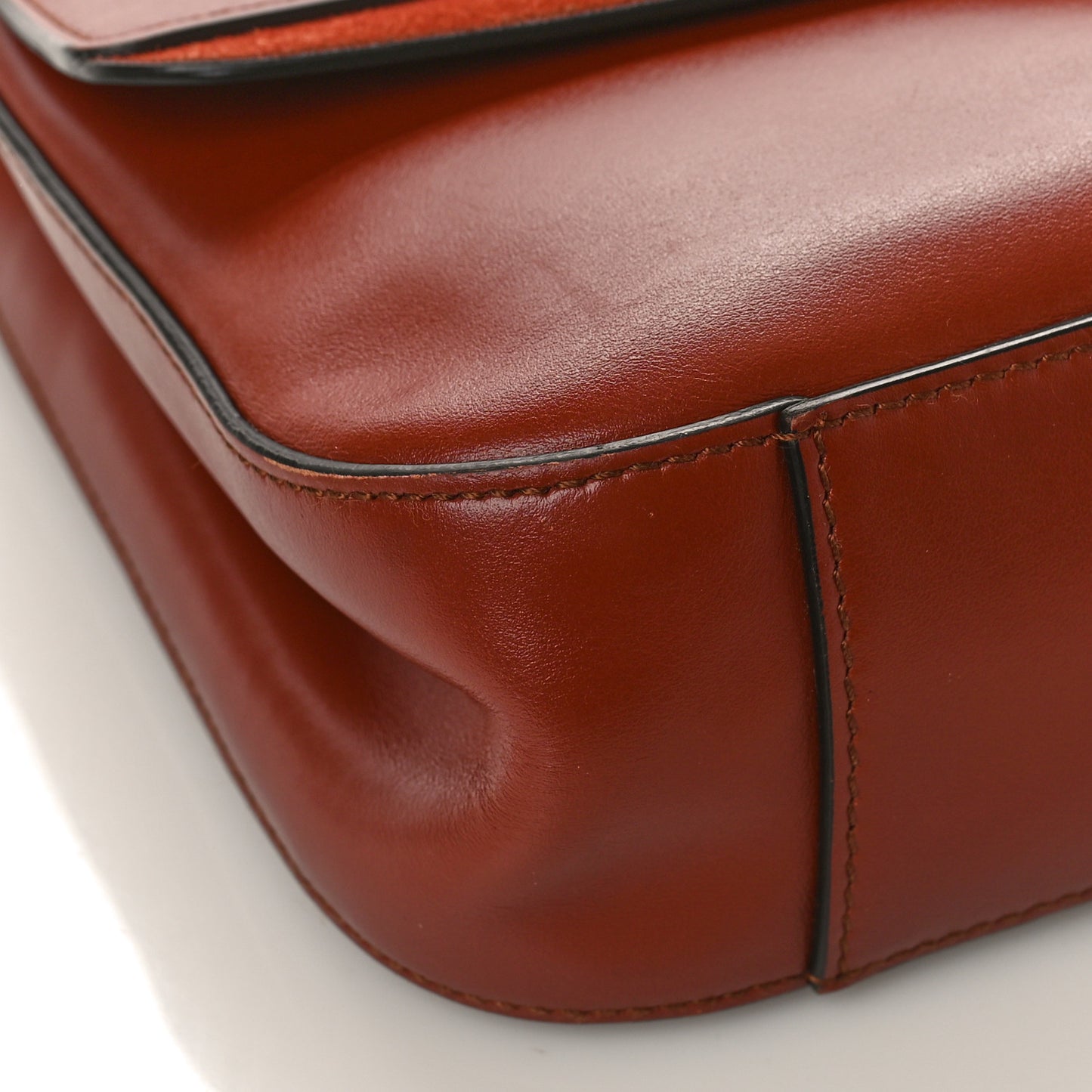 Calfskin Small C Double Carry Sepia Brown