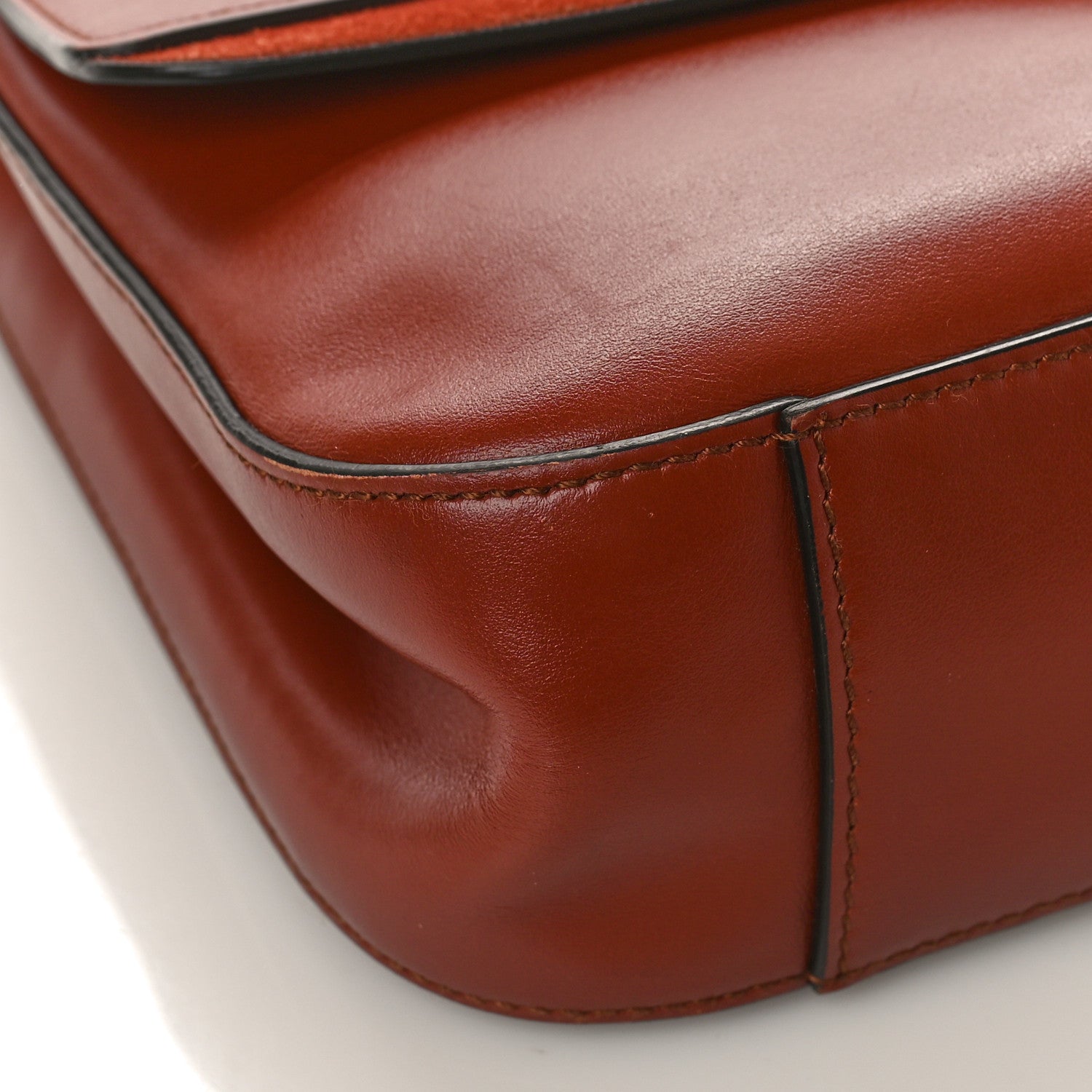 Chloe Calfskin Small C Double Carry Sepia Brown 8 of 9