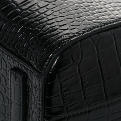 Givenchy Calfskin Crocodile Embossed Mini Antigona Black 10 of 12
