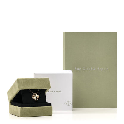 Van Cleef & Arpels 18K Yellow Gold Guilloche Vintage Alhambra Pendant Necklace 6 of 6
