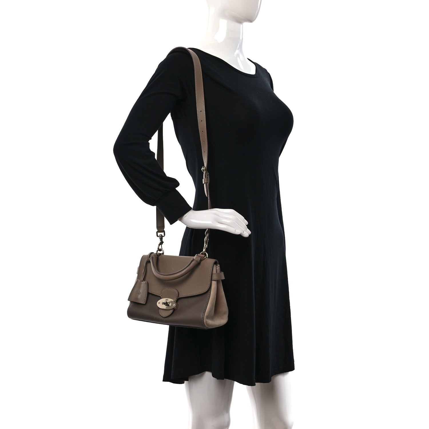 Mulberry Polished Calfskin Suede Tricolor Primrose 2 of 16