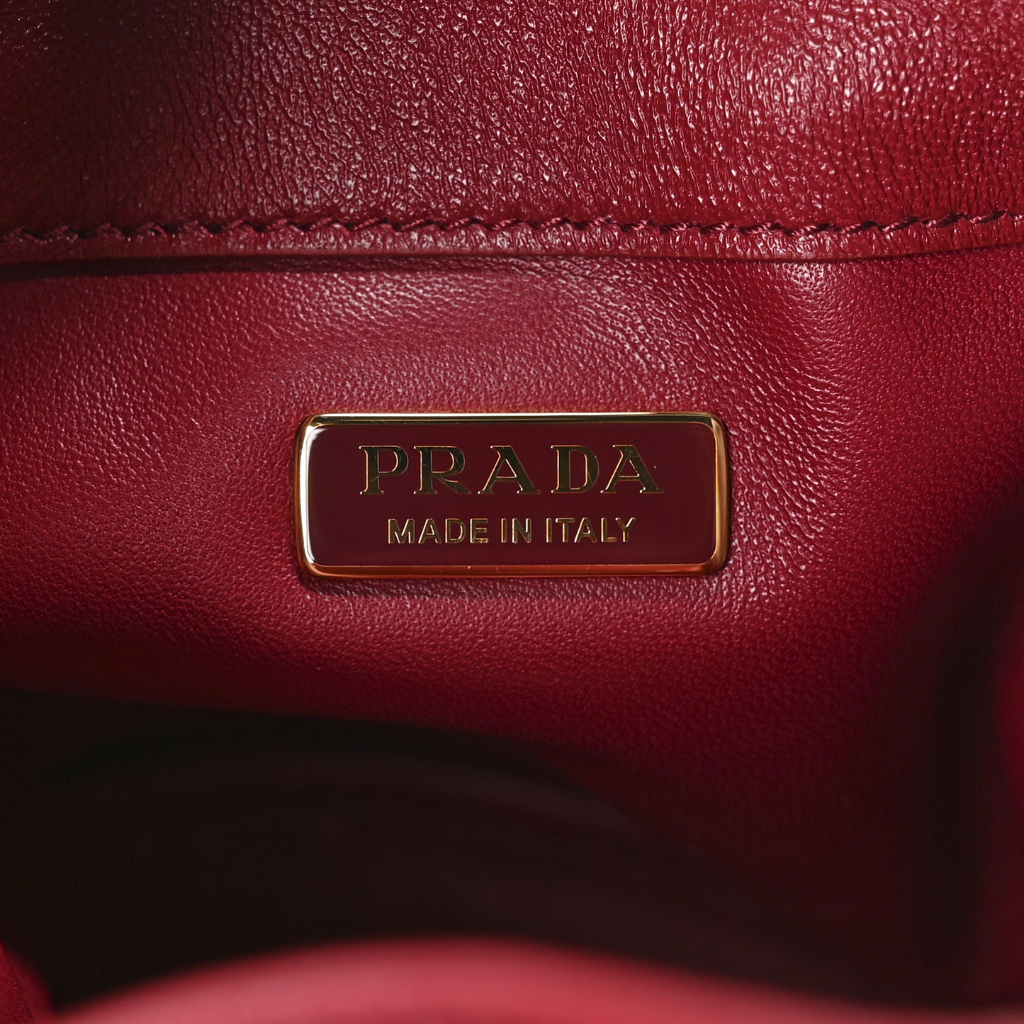 Nappa Petit Sac Mini Bucket Bag Cherry