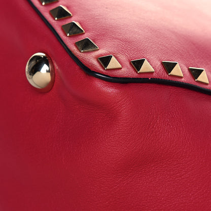 Valentino Garavani Vitello Medium Rockstud All Over Tote Cyclamin 12 of 14
