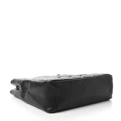 Chanel Caviar Quilted Petit Shopping Tote PST Black 4 of 12
