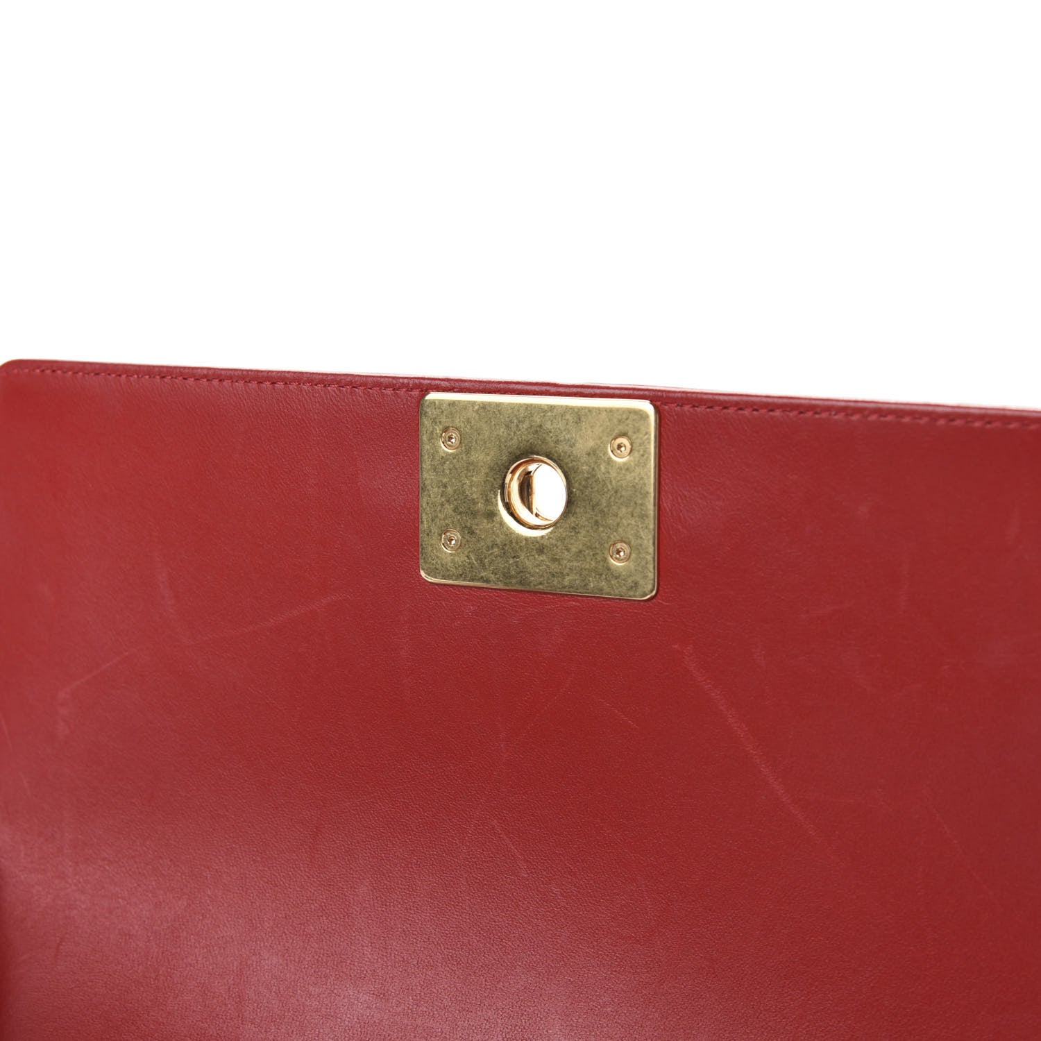 Chanel Lambskin Quilted Medium Boy Flap Red 8 of 13