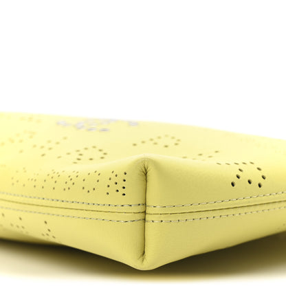 Chanel Calfskin Eyelets Clutch Yellow 19 of 20