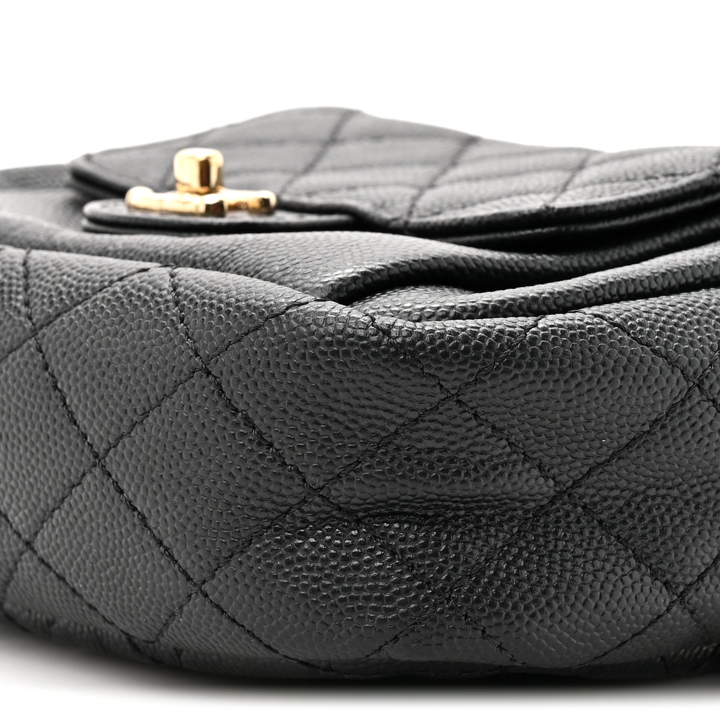 Caviar Quilted CC Day Camera Case Black