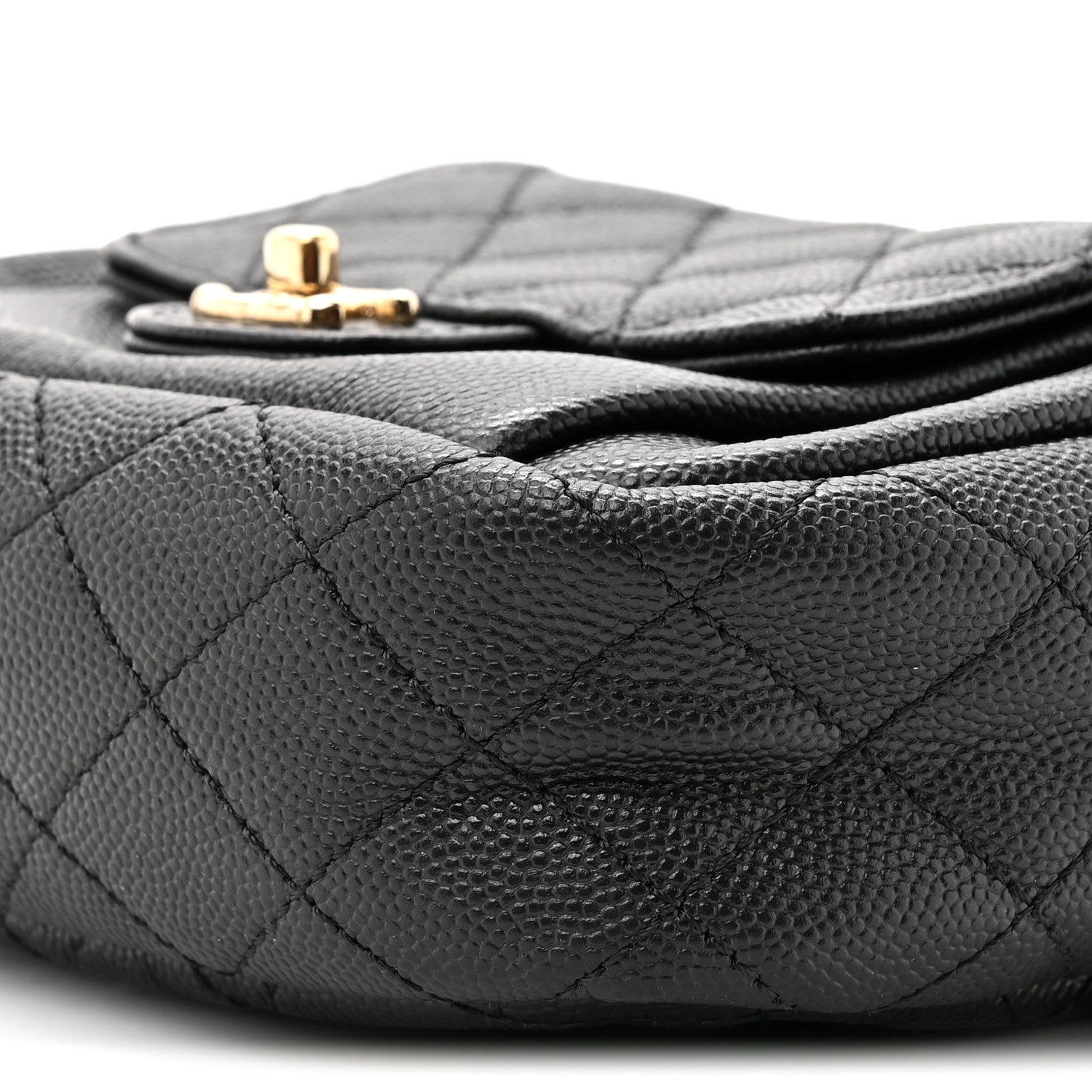 Chanel Caviar Quilted CC Day Camera Case Black 8 of 9