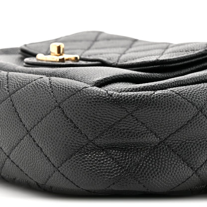 Chanel Caviar Quilted CC Day Camera Case Black 8 of 9