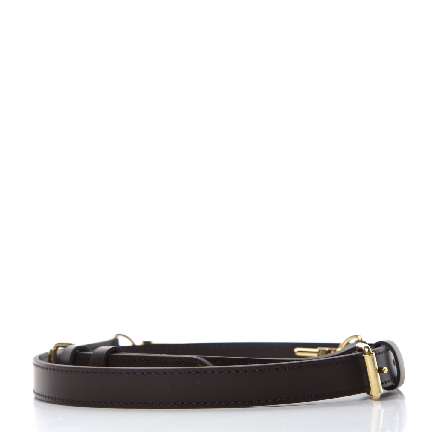 Calfskin Adjustable Speedy Bandouliere Shoulder Strap Brown