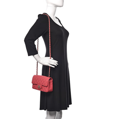 Chanel Caviar Quilted Mini Rectangular Flap Dark Pink 2 of 10