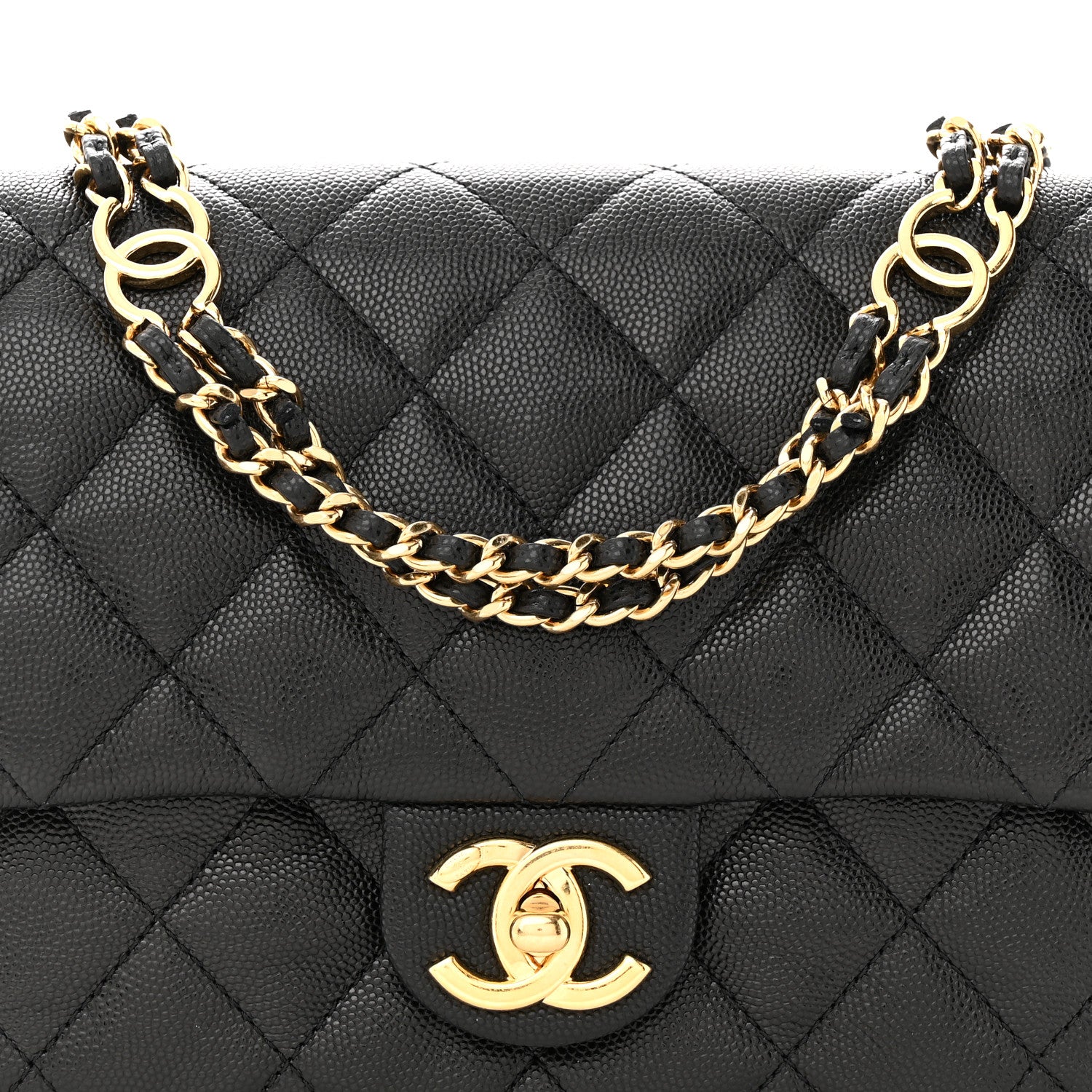 Chanel Caviar Quilted Small CC You Flap Black 8 of 10