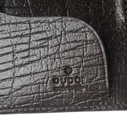 Gucci Monogram GG Plus Avel Card Holder Wallet Beige Ebony Cocoa 6 of 8