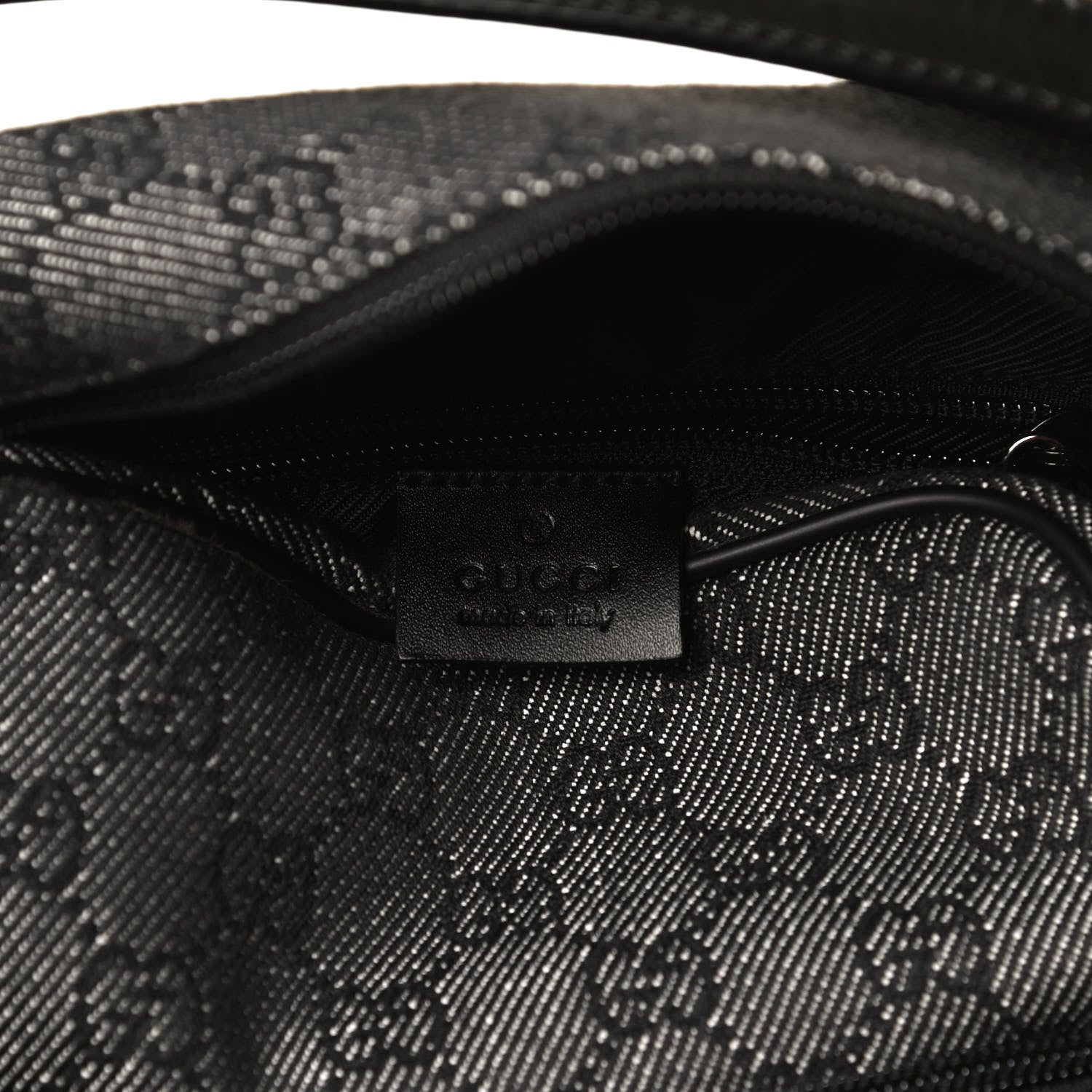 Gucci GG Monogram Flight Small Crossbody Bag Black 5 of 14