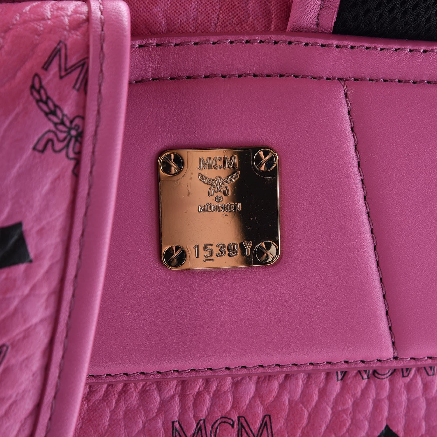 MCM Visetos Small Duke Backpack Pink 8 of 8