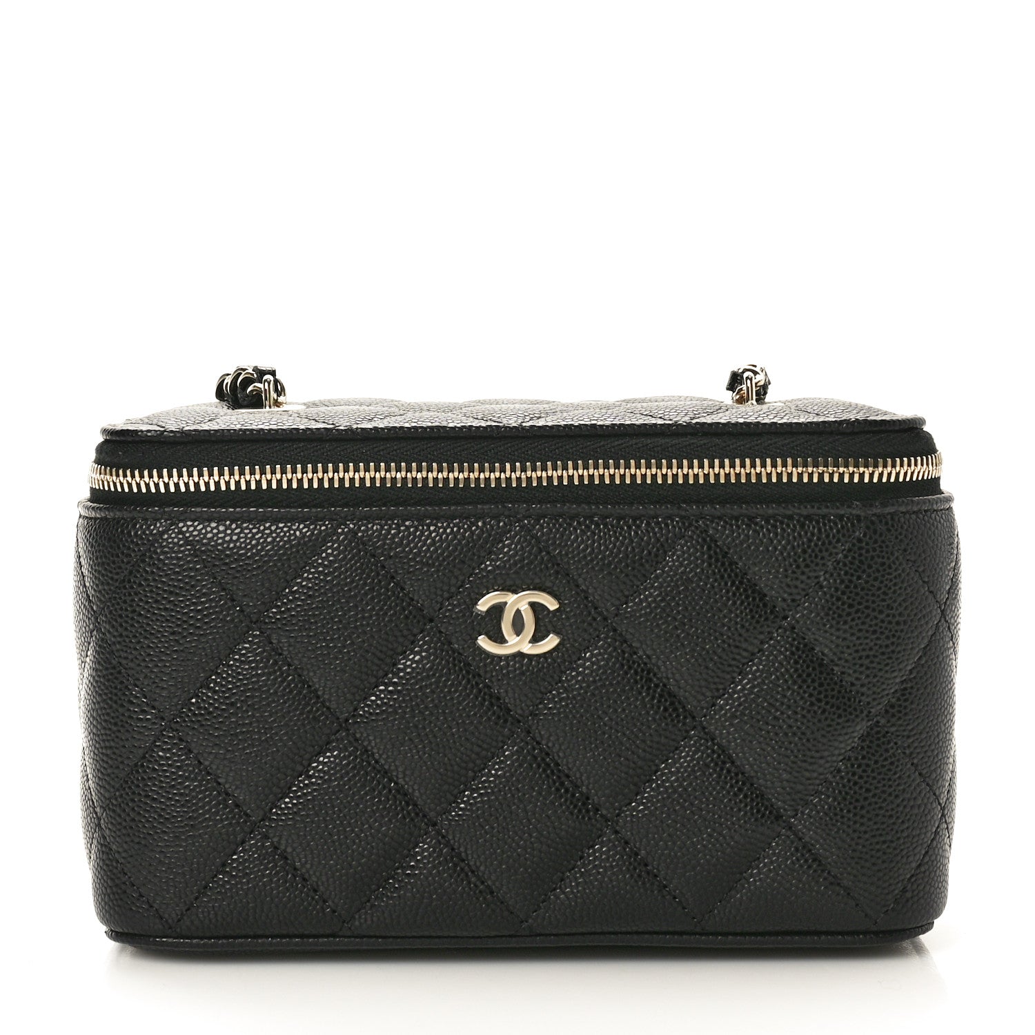 Chanel Caviar Quilted Small Vanity Case With Chain Black 1 of 11