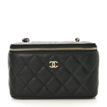 Chanel Caviar Quilted Small Vanity Case With Chain Black 1 of 11