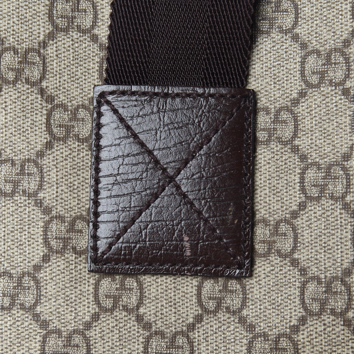 GG Plus Monogram Travel Bag Dark Brown