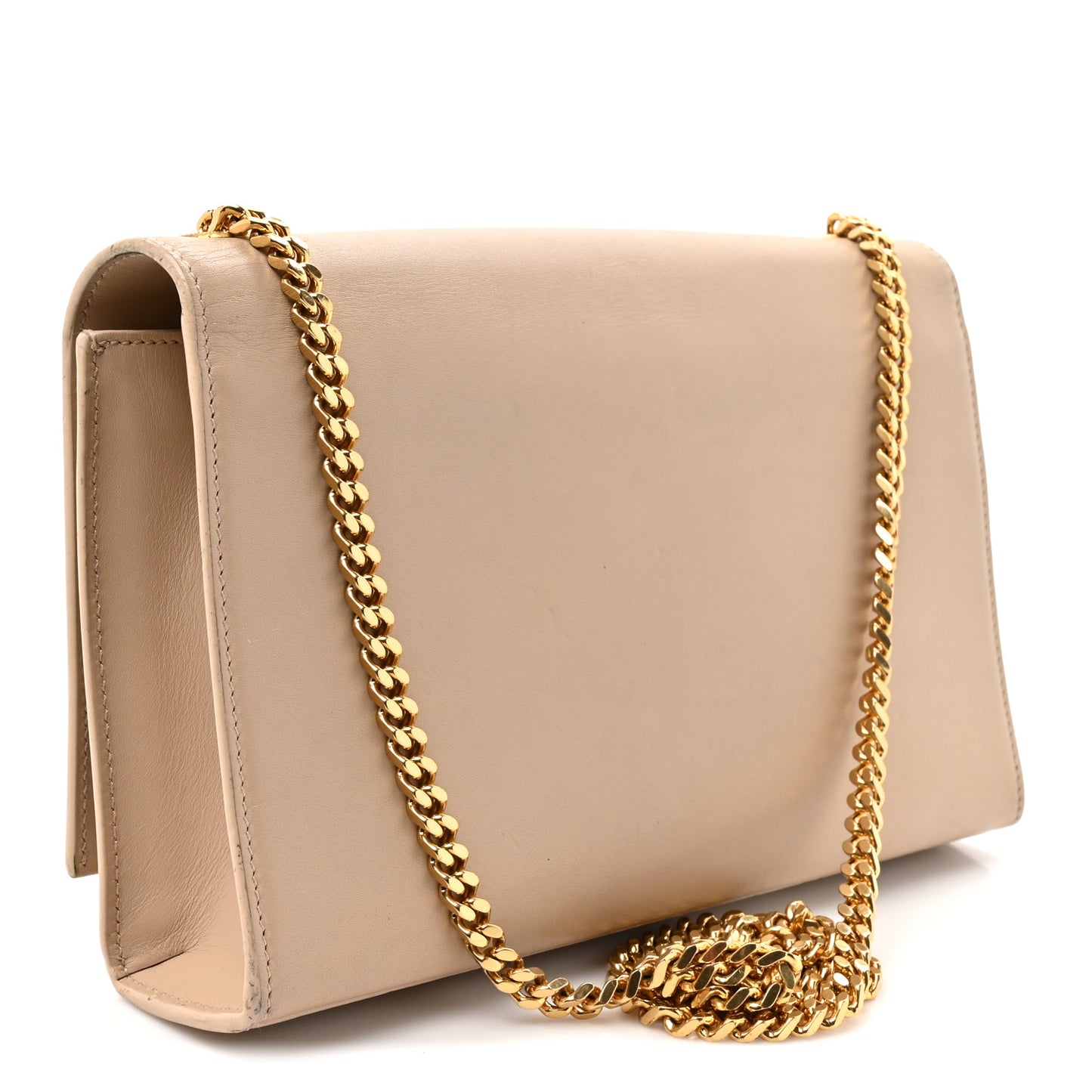 Smooth Calfskin Medium Classic Monogram Kate Tassel Satchel Nude Powder