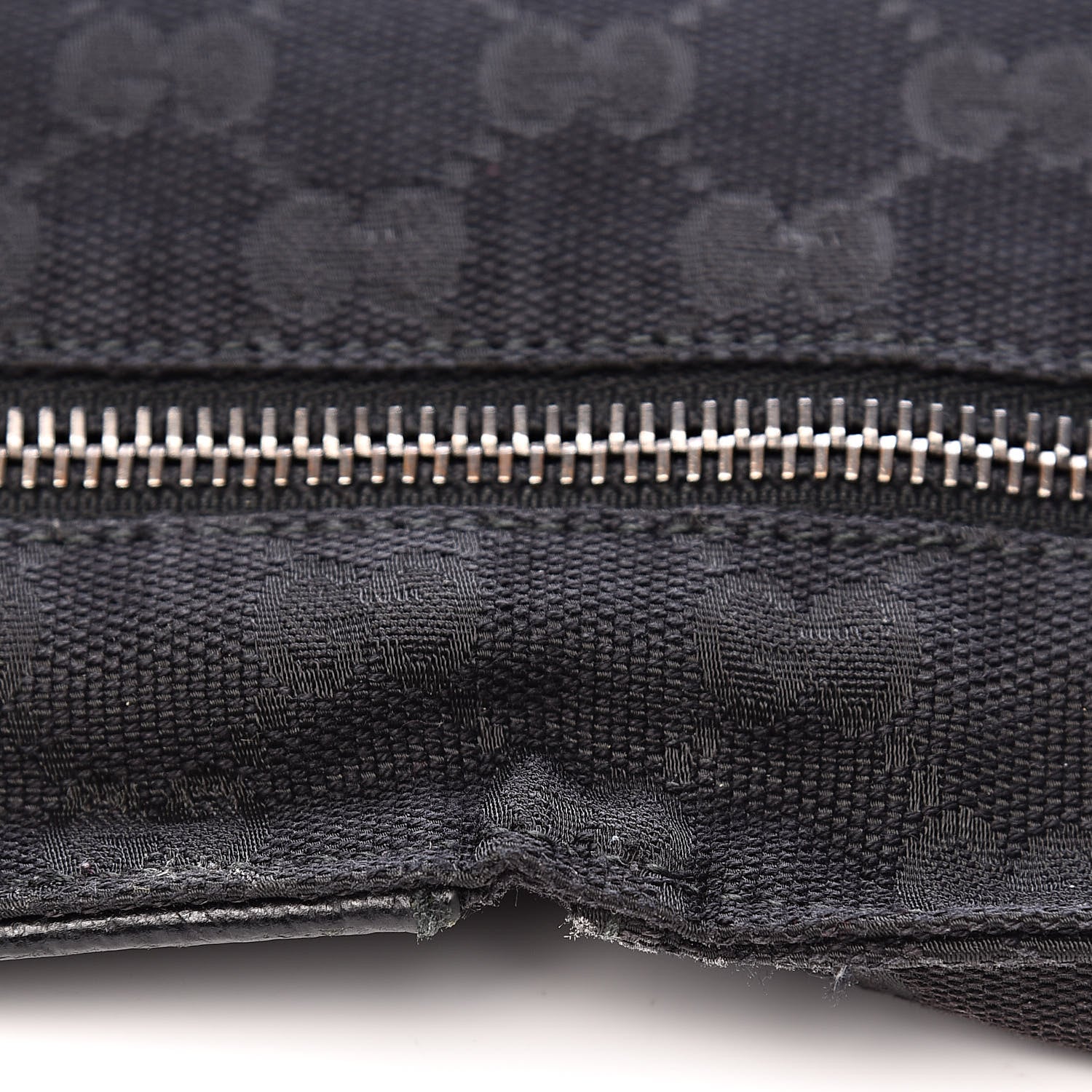 Gucci GG Monogram Double Pocket Belt Bag Black 9 of 18