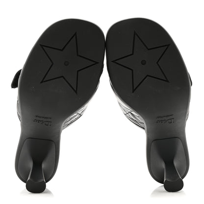 Christian Dior Calfskin Cannage Quilted Dio(r)evolution 80mm Slide Sandals 38.5 Black 6 of 10