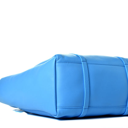 Balenciaga Veau Baltimore Double Sided Small Everyday Tote Bleu Turquoise Black 8 of 9