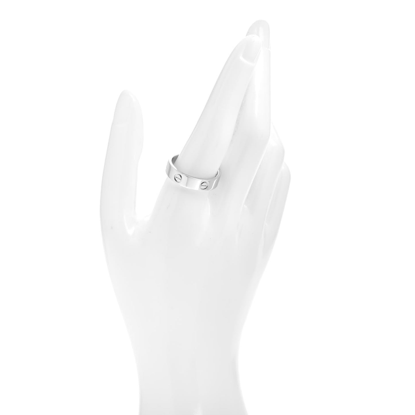 Platinum 5.5mm LOVE Ring 64 10.75