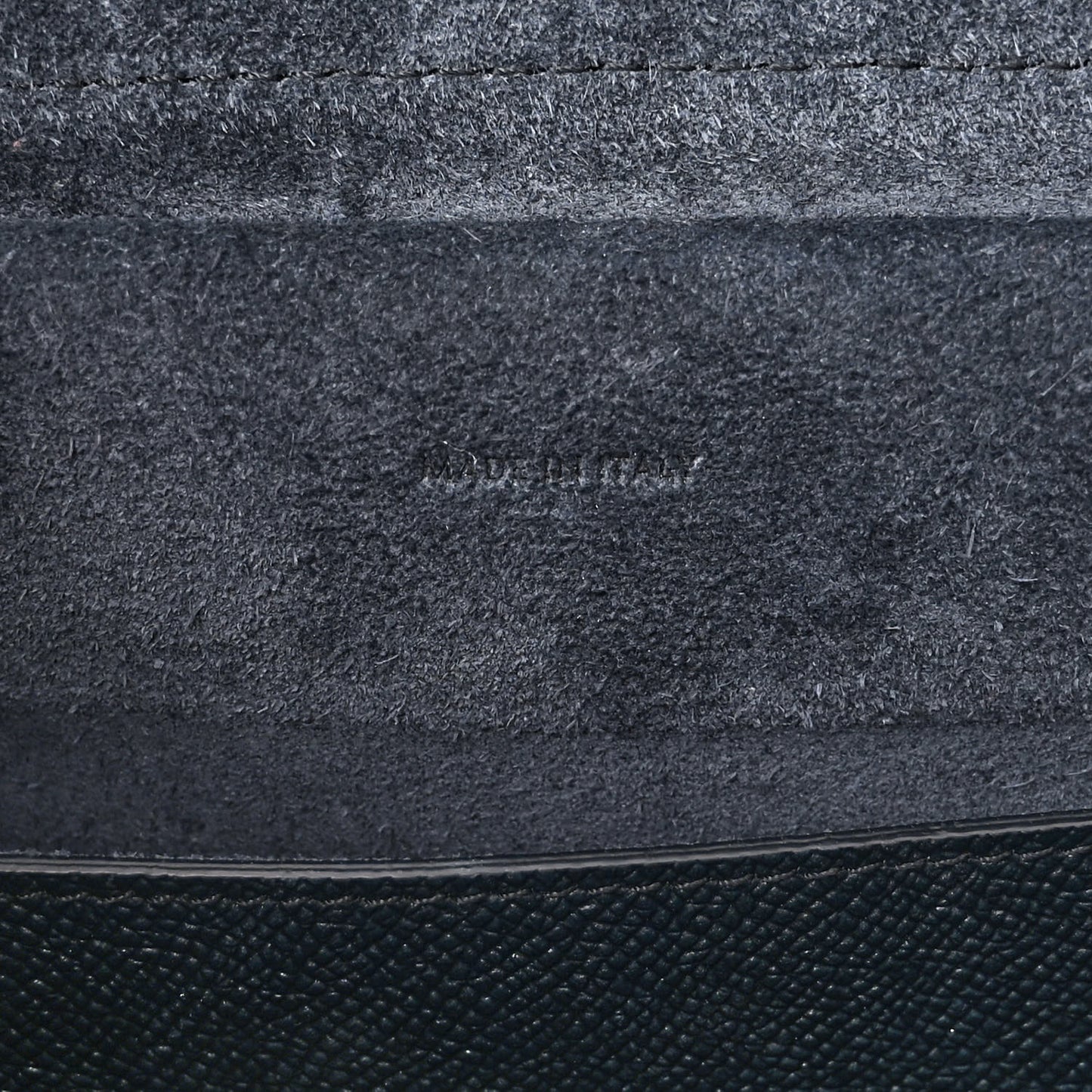 Grained Calfskin Micro Belt Bag Navy Blue