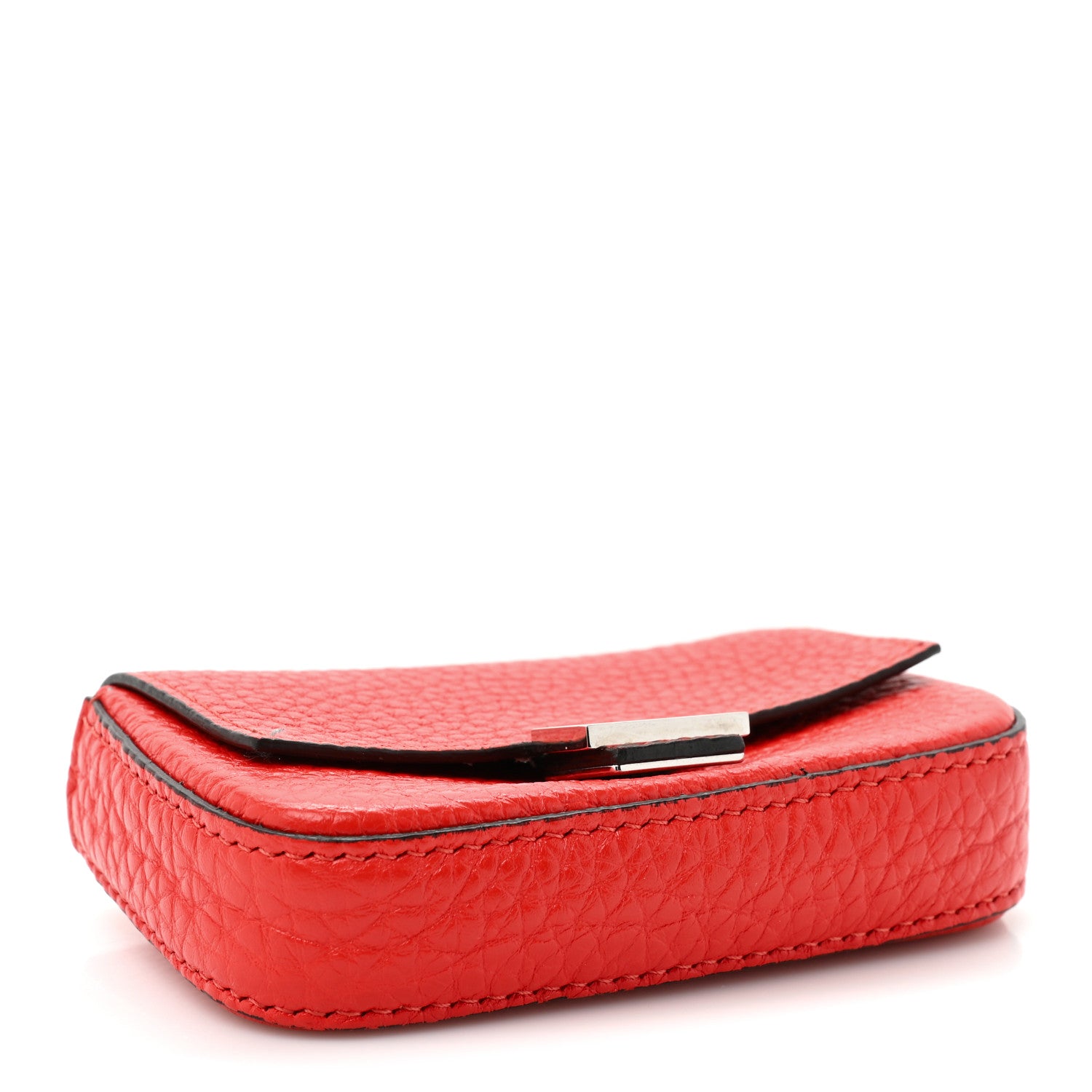 Fendi Cuoio Romano Micro Baguette Charm Papavero 4 of 11