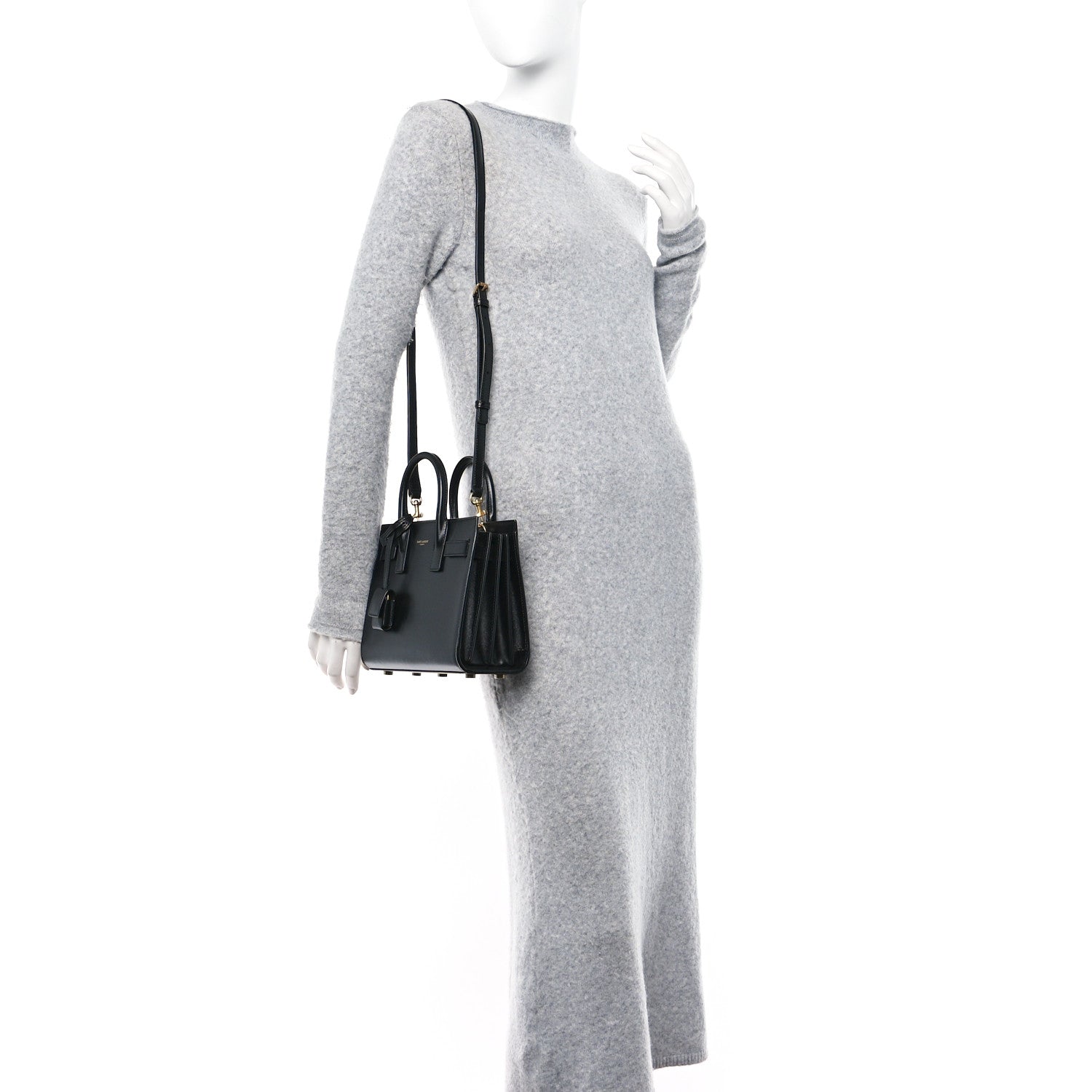 Saint Laurent Calfskin Nano Sac De Jour Black 2 of 12