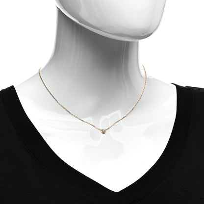 Cartier 18K Yellow Gold Diamond LM D'Amour Pendant Necklace 2 of 4