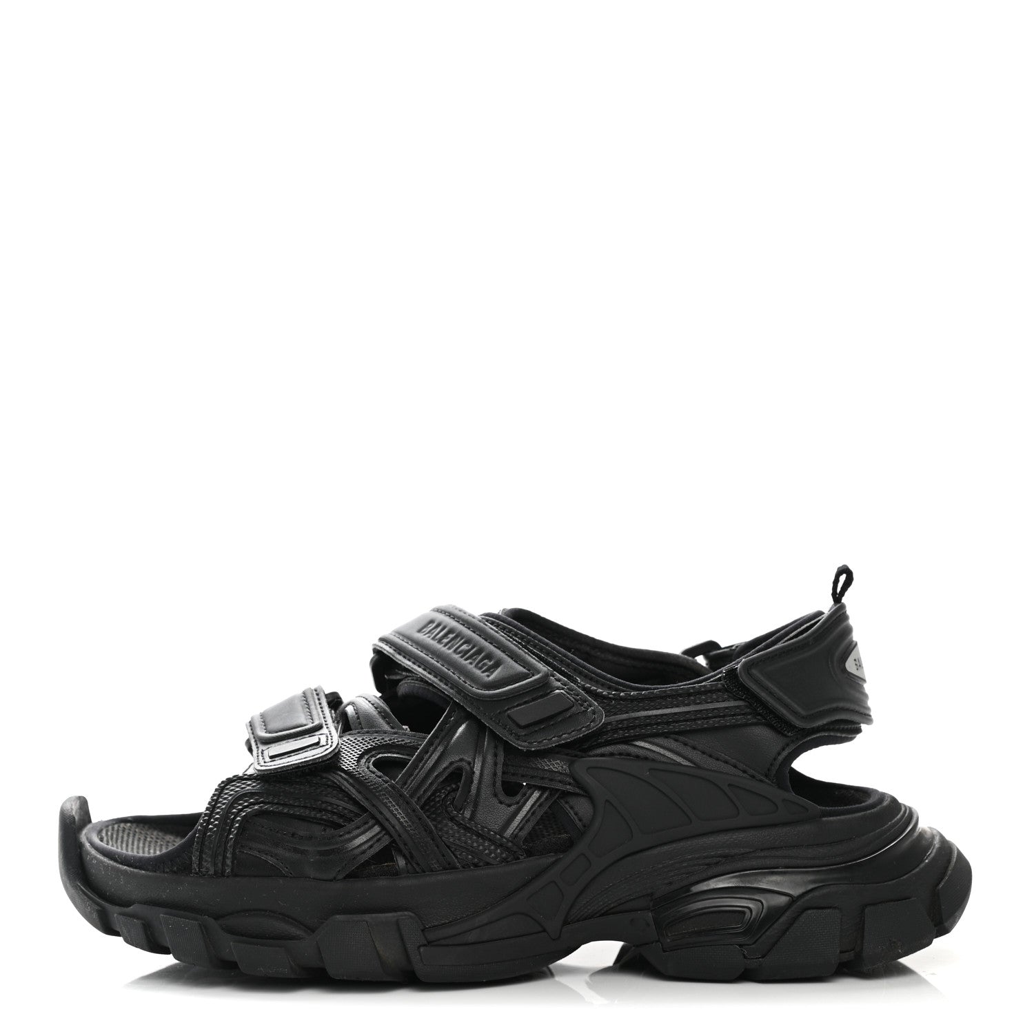 Balenciaga Neoprene Rubber Womens Track Sandals 35 Black 2 of 20