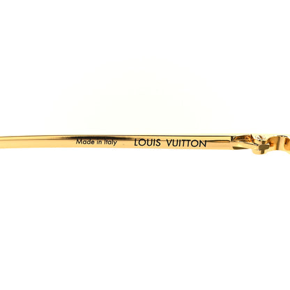Louis Vuitton LV Bright Round Sunglasses Z2100U Gold 5 of 7