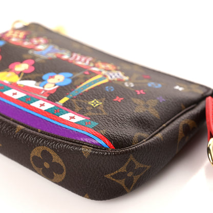 Louis Vuitton Monogram 2020 Christmas Animation Bumper Cars Mini Pochette Accessories Coquelicot 8 of 8