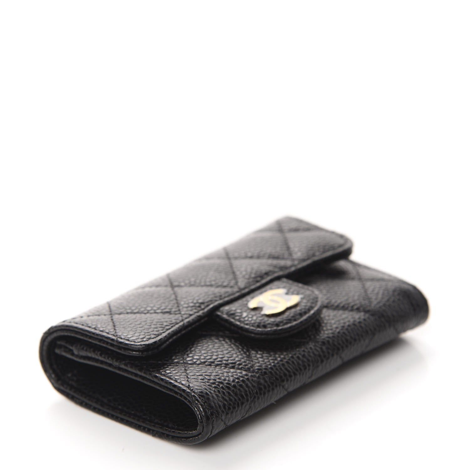 Chanel Caviar Quilted Flap Card Holder Black 4 of 9