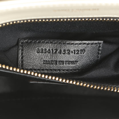 Saint Laurent Calfskin Y Quilted Small Joan Satchel Blanc Vintage 7 of 10