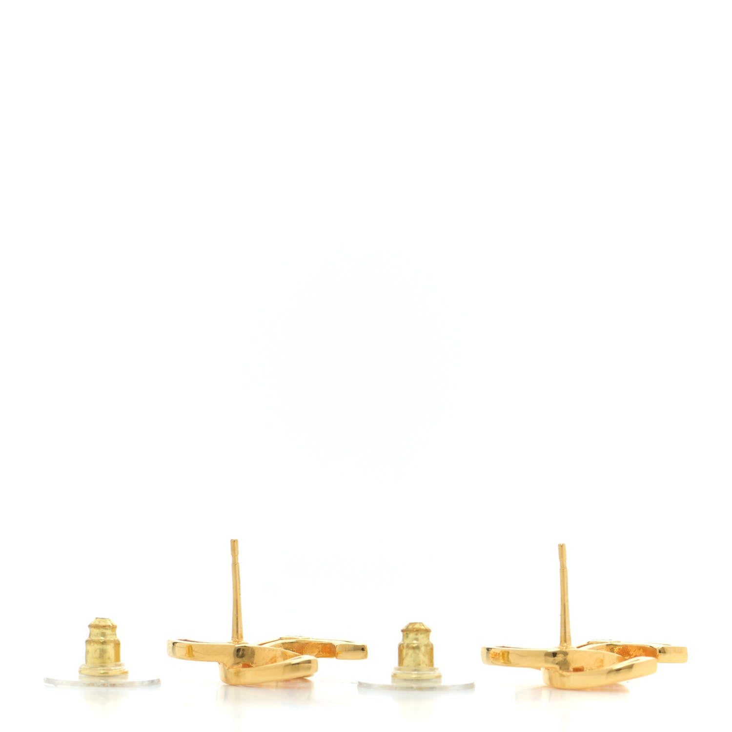 Chanel Metal Obazine CC Earrings Gold 3 of 5