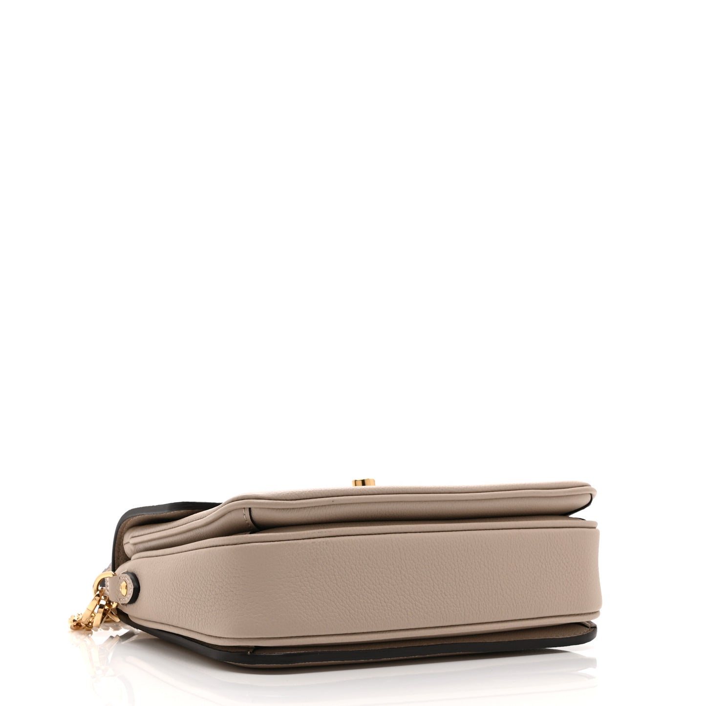 Grained Calfskin Lockme Oxford Greige